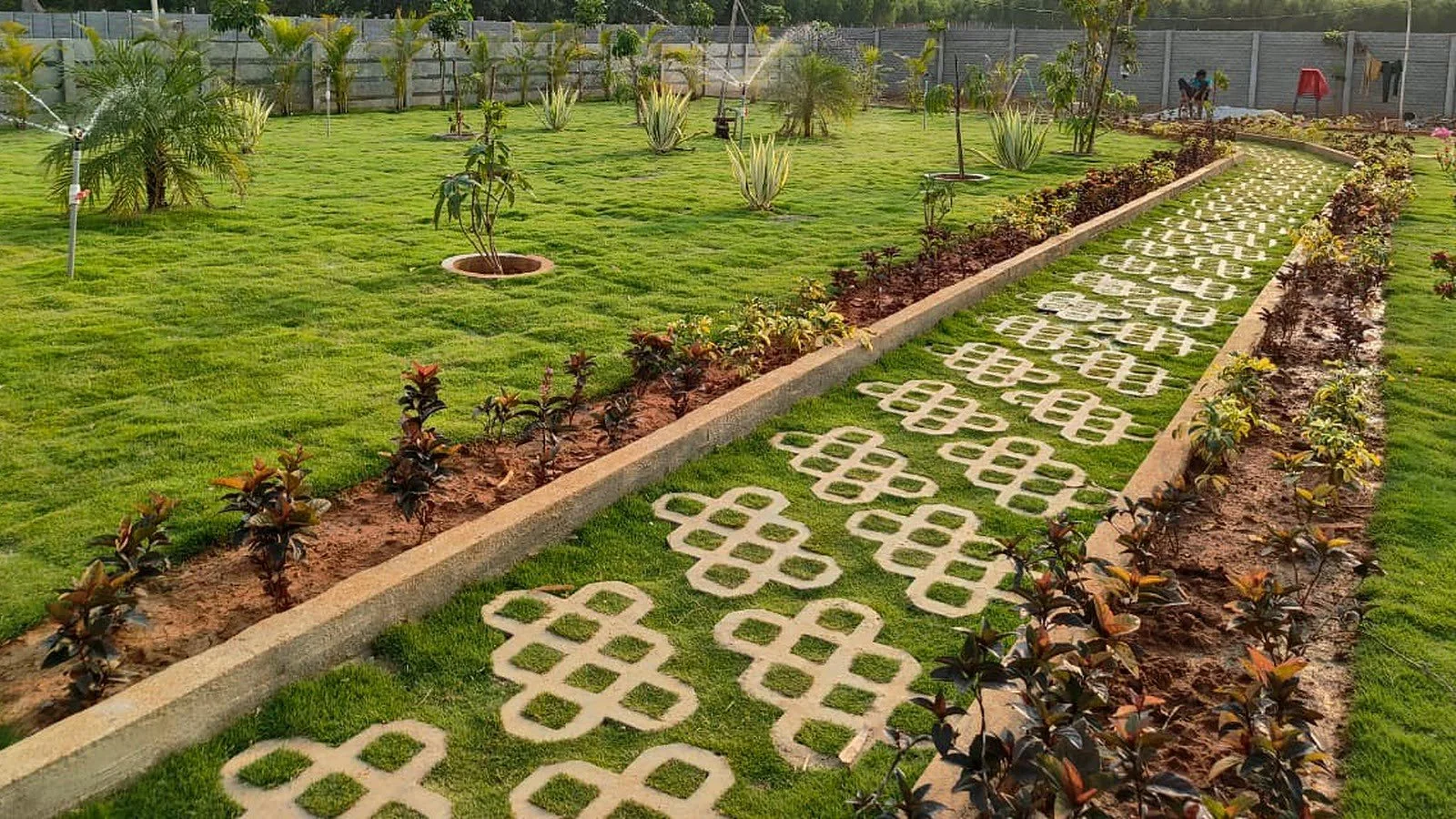 Landscaped Evergreen Heaven site